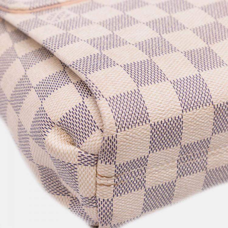 مملوكة مسبقًا Louis Vuitton White Damier Azur Croisette