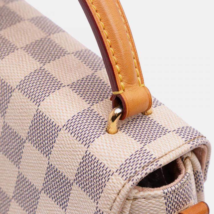 مملوكة مسبقًا Louis Vuitton White Damier Azur Croisette