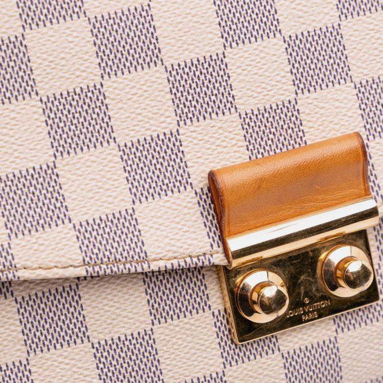 مملوكة مسبقًا Louis Vuitton White Damier Azur Croisette