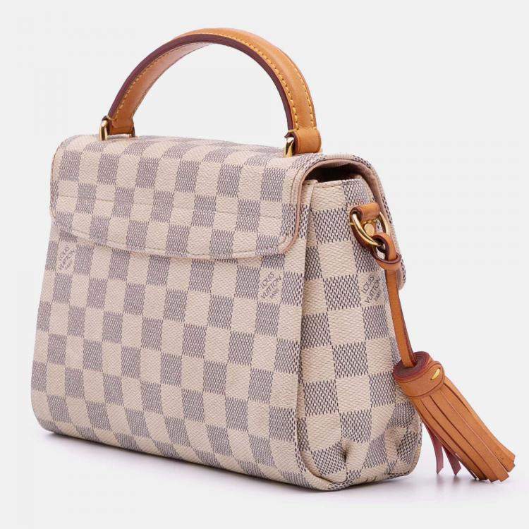 مملوكة مسبقًا Louis Vuitton White Damier Azur Croisette