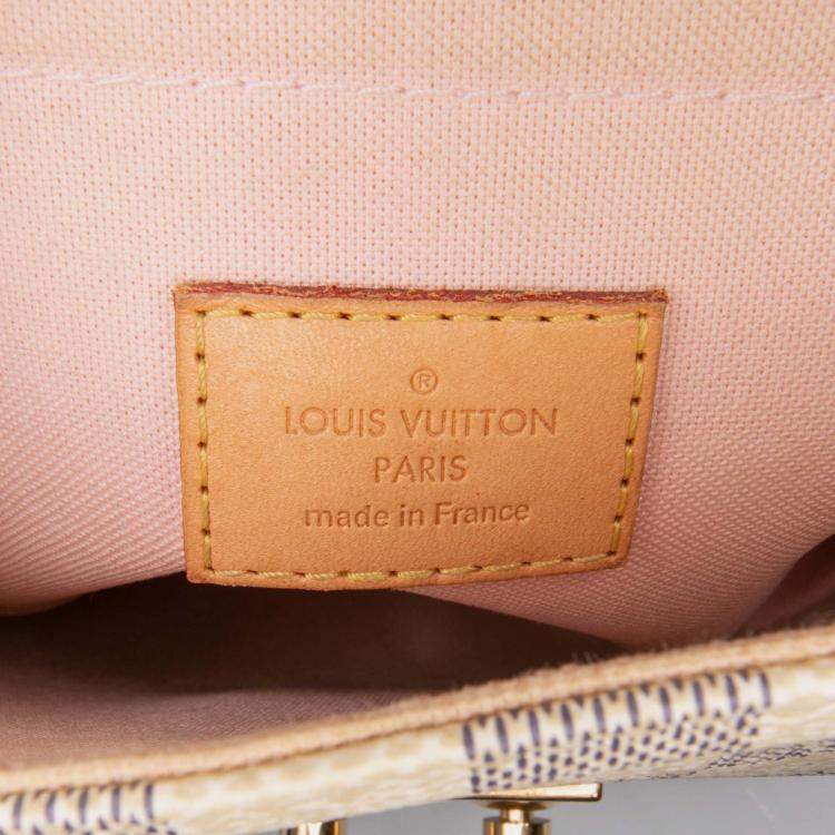 مملوكة مسبقًا Louis Vuitton White Damier Azur Croisette