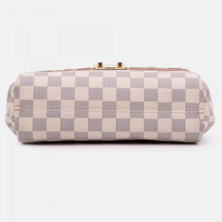 مملوكة مسبقًا Louis Vuitton White Damier Azur Croisette