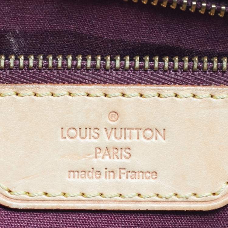Pre Owned Louis Vuitton Rouge Fauviste Monogram Vernis Brea MM Bag