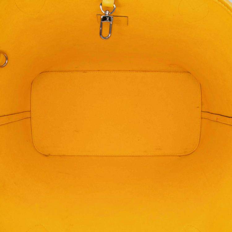 Pre Owned Louis Vuitton Yellow Epi Neverfull MM