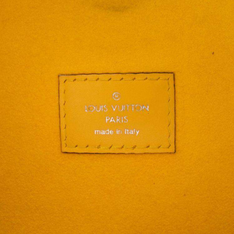 Pre Owned Louis Vuitton Yellow Epi Neverfull MM