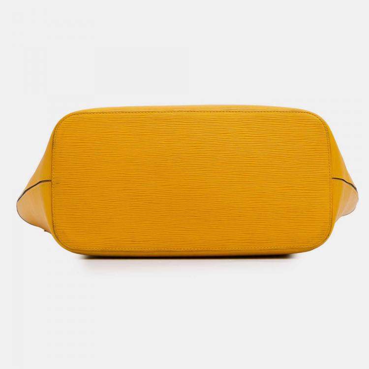 Pre Owned Louis Vuitton Yellow Epi Neverfull MM