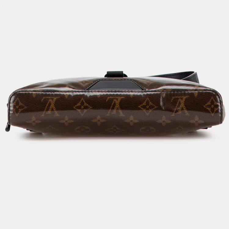 Pre Owned Louis Vuitton Brown Monogram Glaze Messenger PM