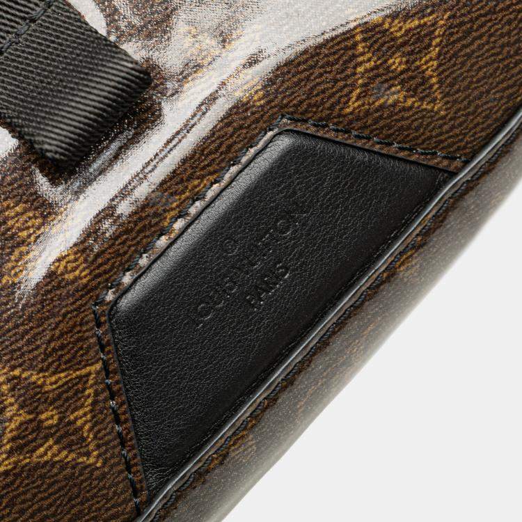 Pre Owned Louis Vuitton Brown Monogram Glaze Messenger PM