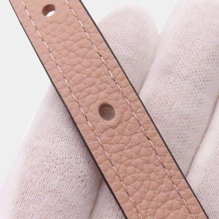 Pre Owned Louis Vuitton Scala Mini Magnolia Monogram Mahina Leather Shoulder Bag