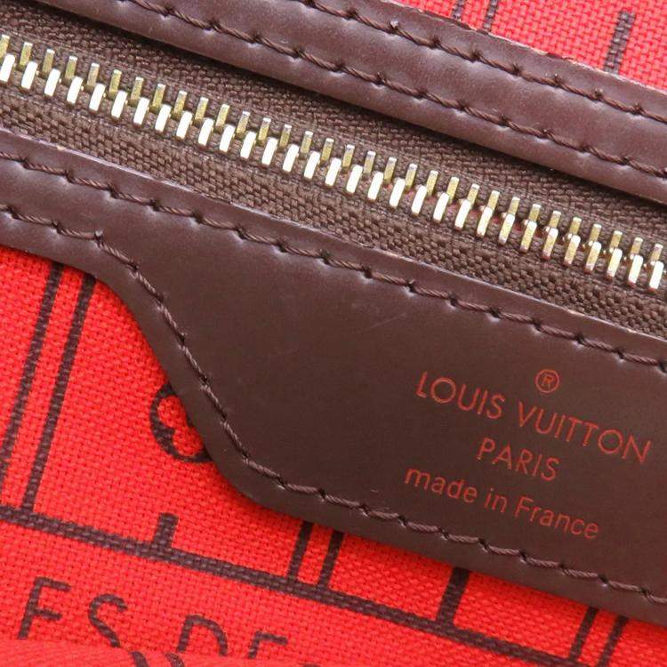 Pre Owned Louis Vuitton Neverfull Brown Damier Ebene Canvas Size PM