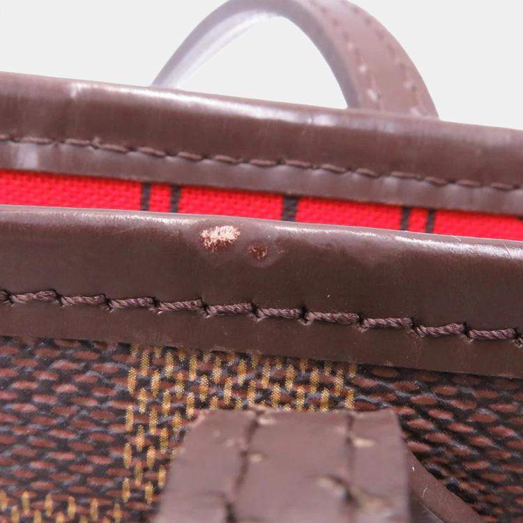 Pre Owned Louis Vuitton Neverfull Brown Damier Ebene Canvas Size PM