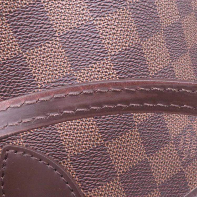 Pre Owned Louis Vuitton Neverfull Brown Damier Ebene Canvas Size PM