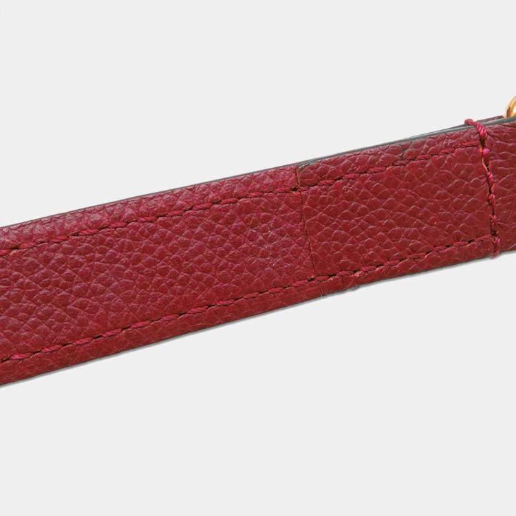 Pre Owned Louis Vuitton Speedy Bandouliere Scarlet Monogram Empreinte Leather Size 25