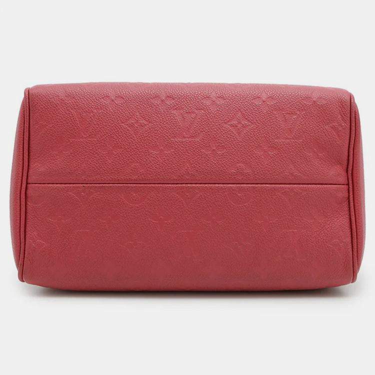 Pre Owned Louis Vuitton Speedy Bandoulière Rose Pruyere Empreinte Leather Bag