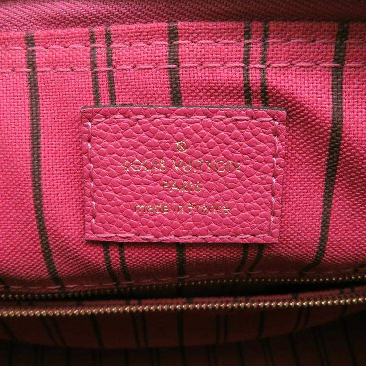 Pre Owned Louis Vuitton Speedy Bandoulière Rose Pruyere Empreinte Leather Bag