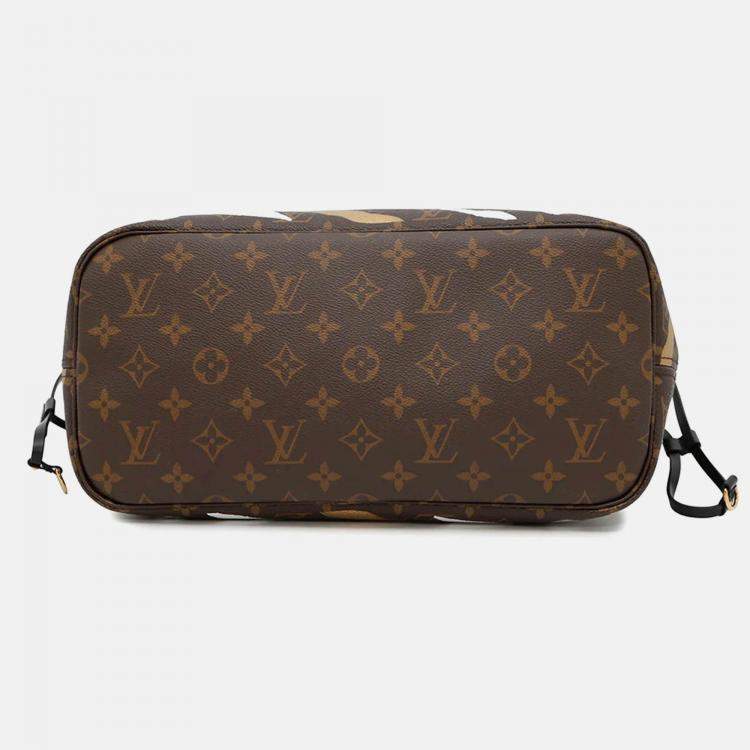 Pre Owned Louis Vuitton Neverfull League Of Legends Noir/Gold/Silver Monogram Size Mm