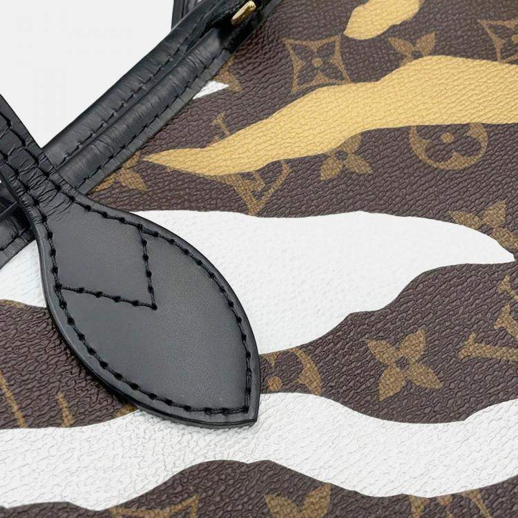 Pre Owned Louis Vuitton Neverfull League Of Legends Noir/Gold/Silver Monogram Size Mm