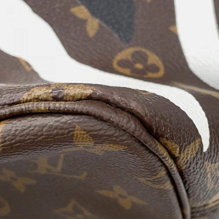 Pre Owned Louis Vuitton Neverfull League Of Legends Noir/Gold/Silver Monogram Size Mm