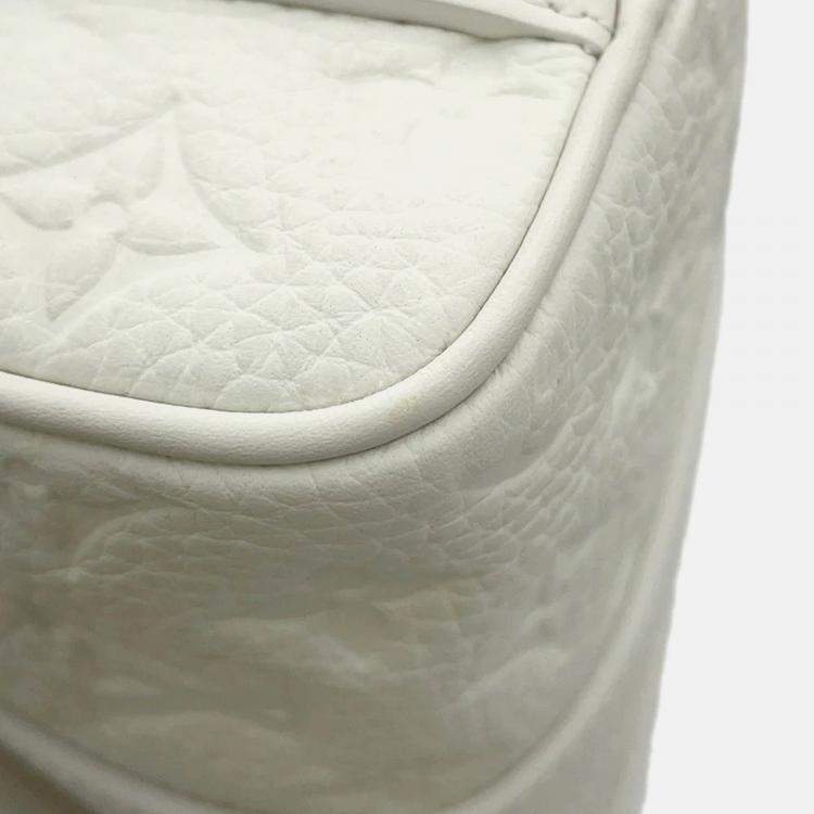 Pre Owned Louis Vuitton Keepall Bandouliere 25 Full Moon Monogram Taurillon Leather Boston Bag