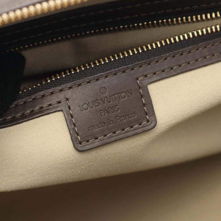 Pre Owned Louis Vuitton Josephine Gm Handbag Monogram Mini Canvas Leather Khaki