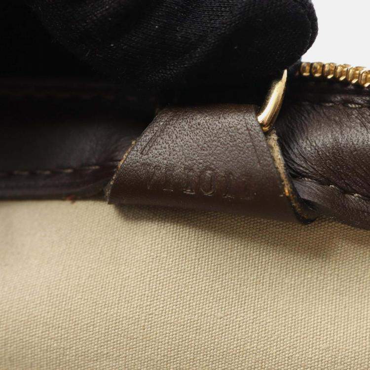 Pre Owned Louis Vuitton Josephine Gm Handbag Monogram Mini Canvas Leather Khaki
