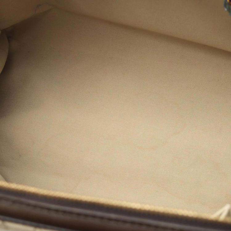 Pre Owned Louis Vuitton Josephine Gm Handbag Monogram Mini Canvas Leather Khaki