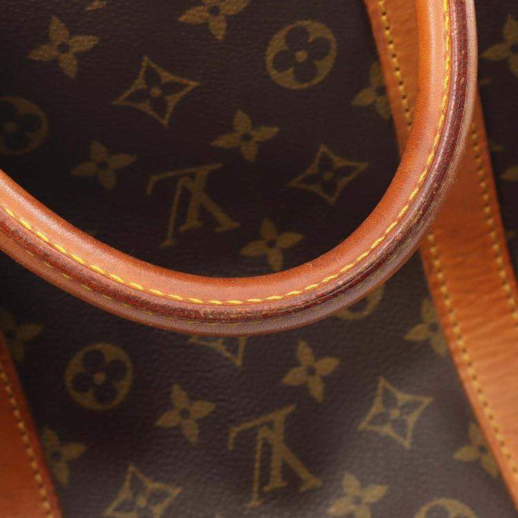 Pre Owned Louis Vuitton Keepall60 Travel Bag Monogram Canvas Leather Brown