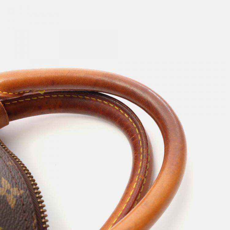 Pre Owned Louis Vuitton Keepall60 Travel Bag Monogram Canvas Leather Brown