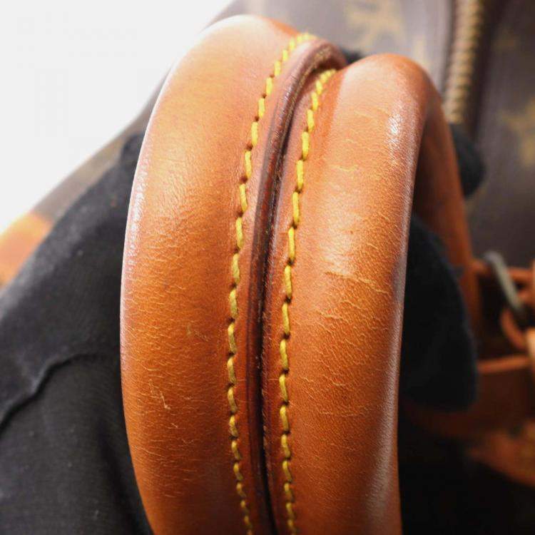 Pre Owned Louis Vuitton Keepall60 Travel Bag Monogram Canvas Leather Brown