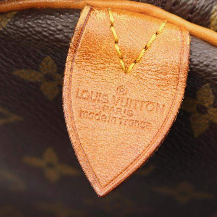 Pre Owned Louis Vuitton Keepall60 Travel Bag Monogram Canvas Leather Brown