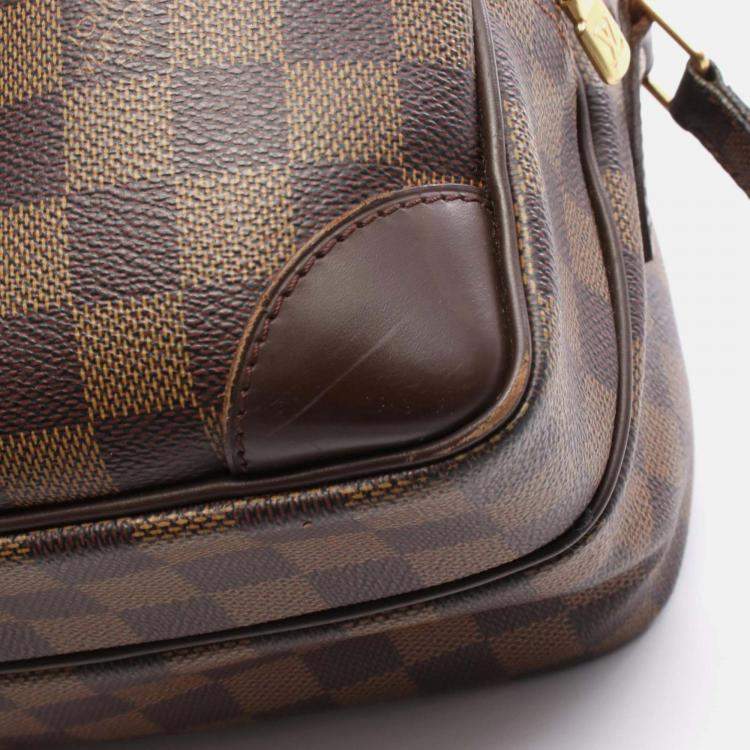 Pre Owned Louis Vuitton Nile Damier Ebene Coated Canvas Shoulder Bag
