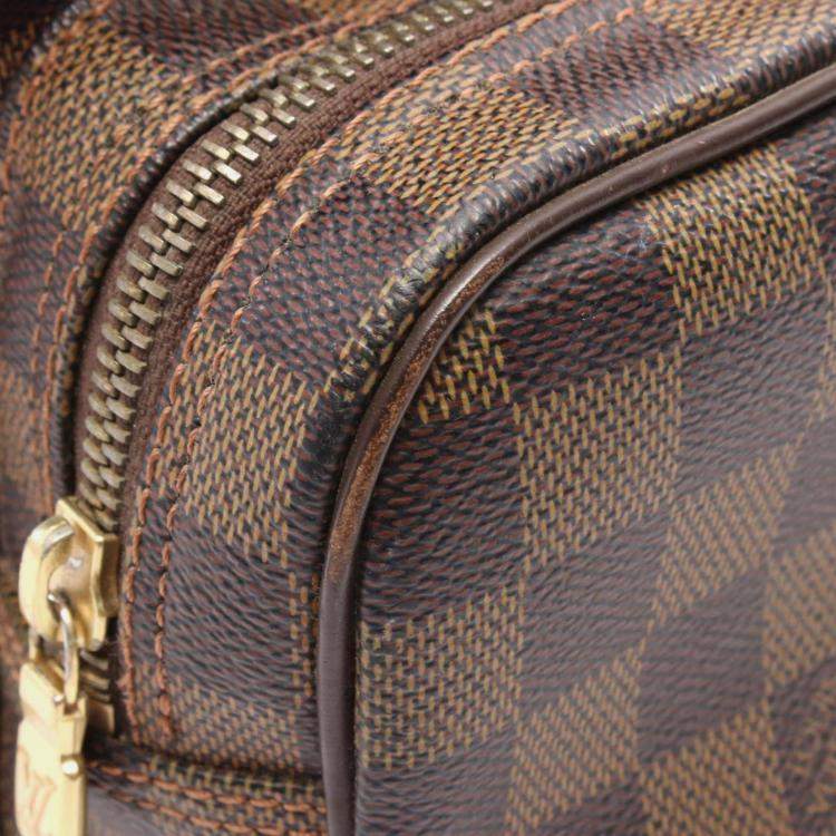 Pre Owned Louis Vuitton Nile Damier Ebene Coated Canvas Shoulder Bag