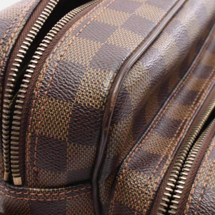 Pre Owned Louis Vuitton Nile Damier Ebene Coated Canvas Shoulder Bag