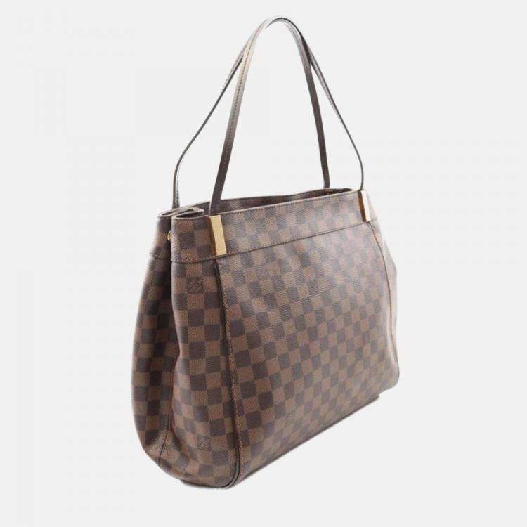 Pre Owned Louis Vuitton Marlyborn Gm Damier Ebene