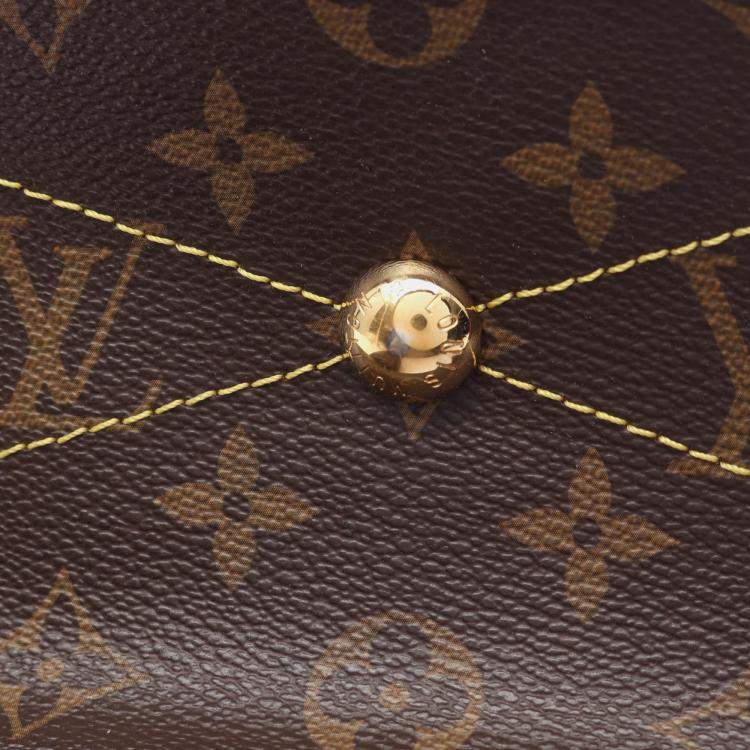 Pre Owned Louis Vuitton Tivoli Gm Handbag Monogram Canvas Leather Brown