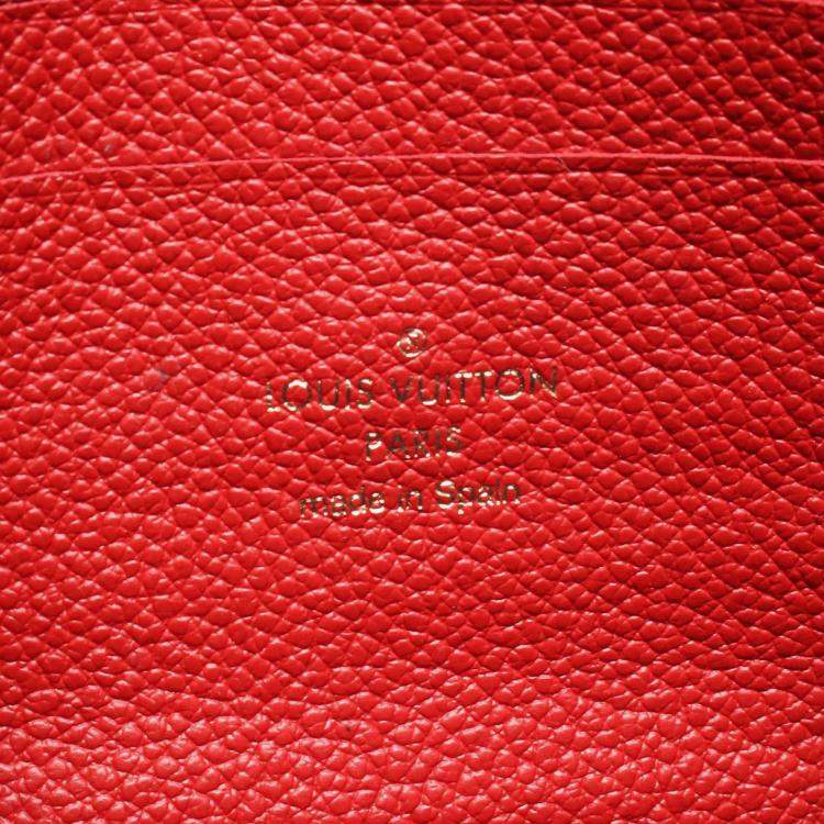 Pre Owned Louis Vuitton Pochette Double Zip Blue/Red Monogram Empreinte Leather Chain Shoulder Bag