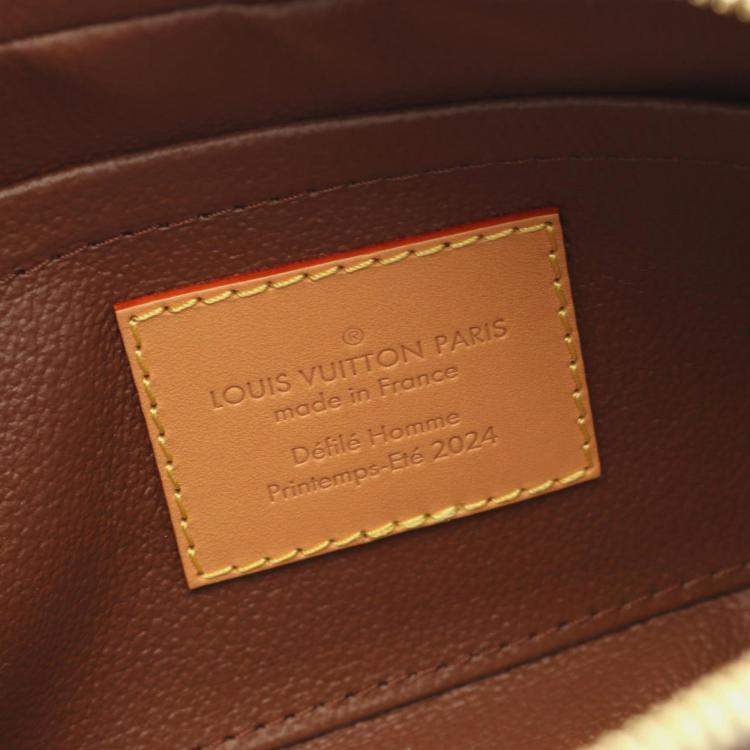Pre Owned Louis Vuitton Locker Dopp Kit Yellow/Brown Damier Pop Coated Canvas Shoulder Bag