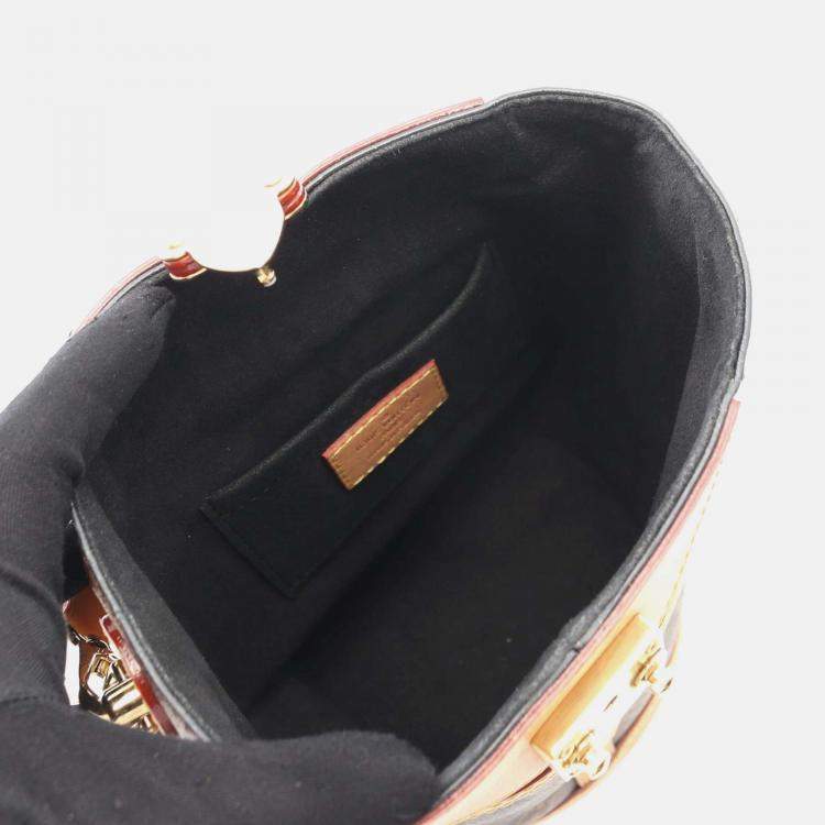 Pre Owned Louis Vuitton Duffle Monogram Canvas Leather Shoulder Handbag