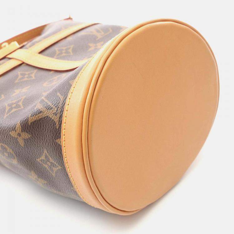 Pre Owned Louis Vuitton Duffle Monogram Canvas Leather Shoulder Handbag