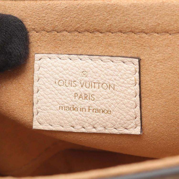 Pre Owned Louis Vuitton Lockme Tender Beige Leather Shoulder Bag