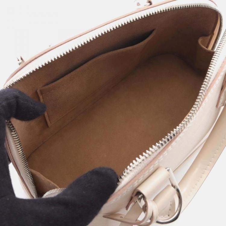 Pre Owned Louis Vuitton Alma BB Quartz Epi Leather Handbag