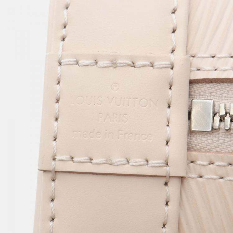 Pre Owned Louis Vuitton Alma BB Quartz Epi Leather Handbag