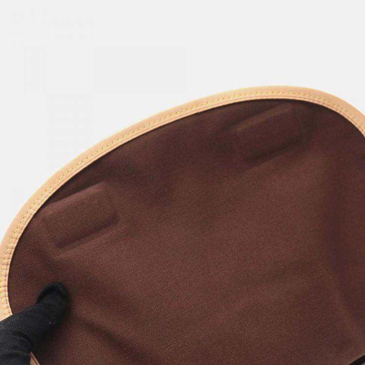 Pre Owned Louis Vuitton Menilmontant PM Brown Monogram Canvas Leather Shoulder Bag
