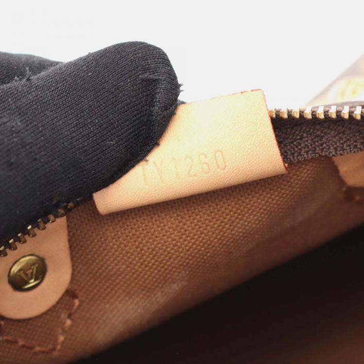 Pre Owned Louis Vuitton Nano Speedy Brown Monogram Canvas Shoulder Bag