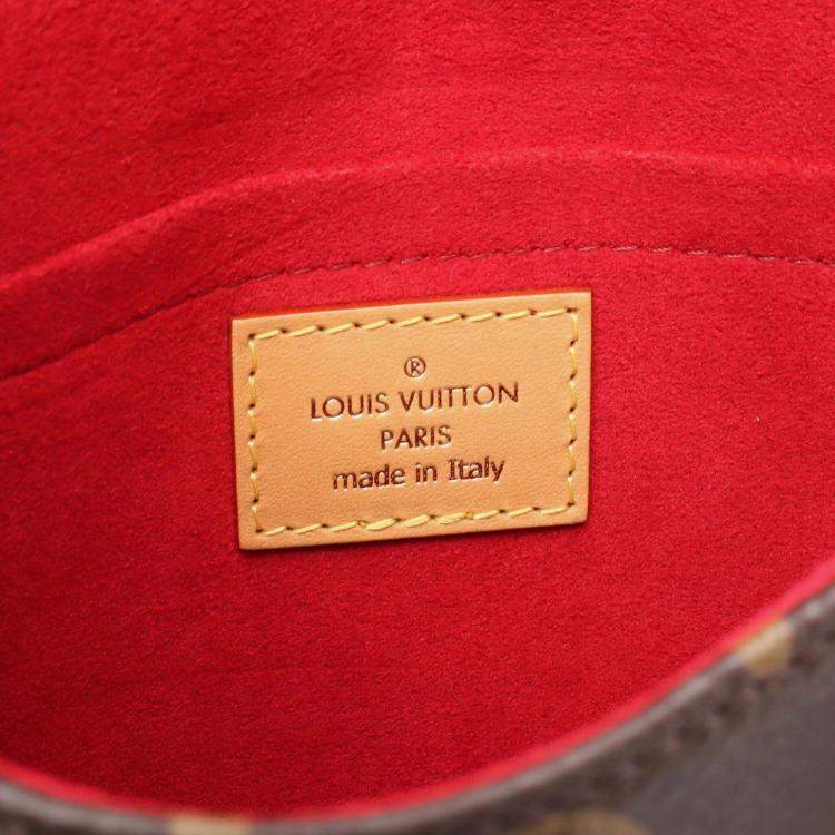 Pre Owned Louis Vuitton Tambourine Brown Monogram Canvas Leather Shoulder Bag
