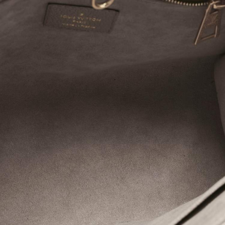 Pre Owned Louis Vuitton Tourterelle/Creme Monogram Empreinte Onthego PM Tote