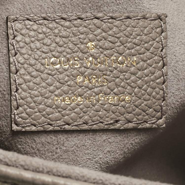 Pre Owned Louis Vuitton Tourterelle/Creme Monogram Empreinte Onthego PM Tote