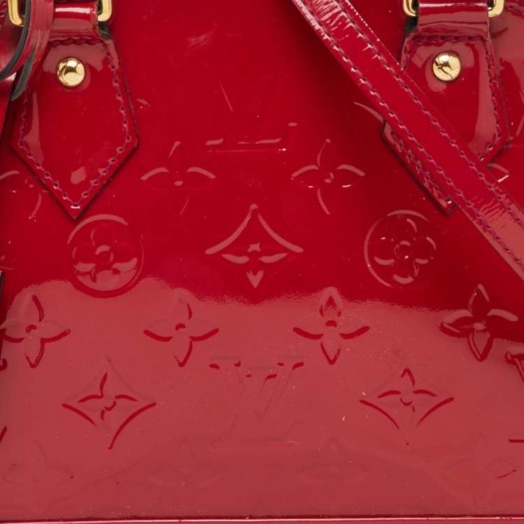 Pre Owned Louis Vuitton Indian Rose Monogram Vernis Alma BB Bag