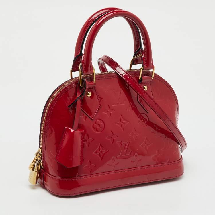 Pre Owned Louis Vuitton Indian Rose Monogram Vernis Alma BB Bag