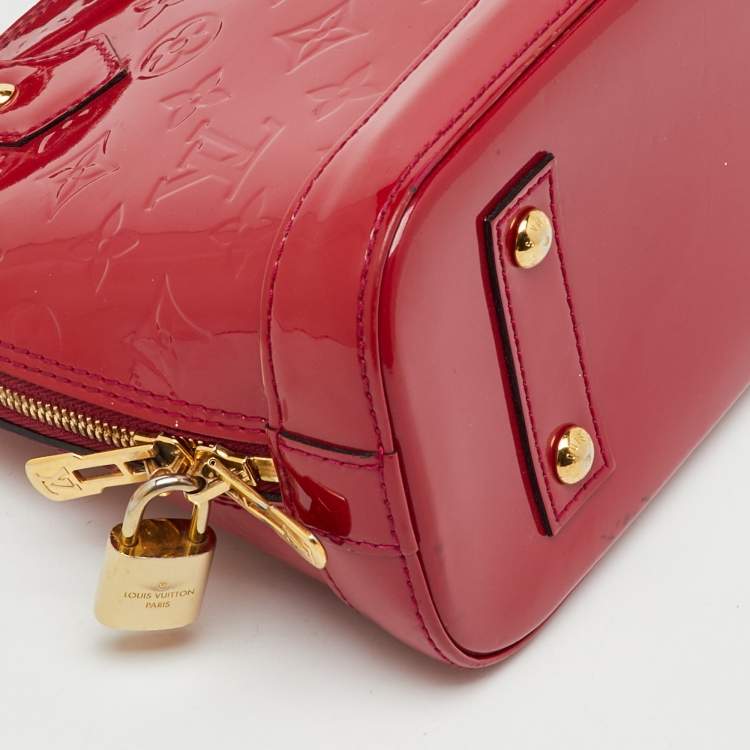 Pre Owned Louis Vuitton Indian Rose Monogram Vernis Alma BB Bag